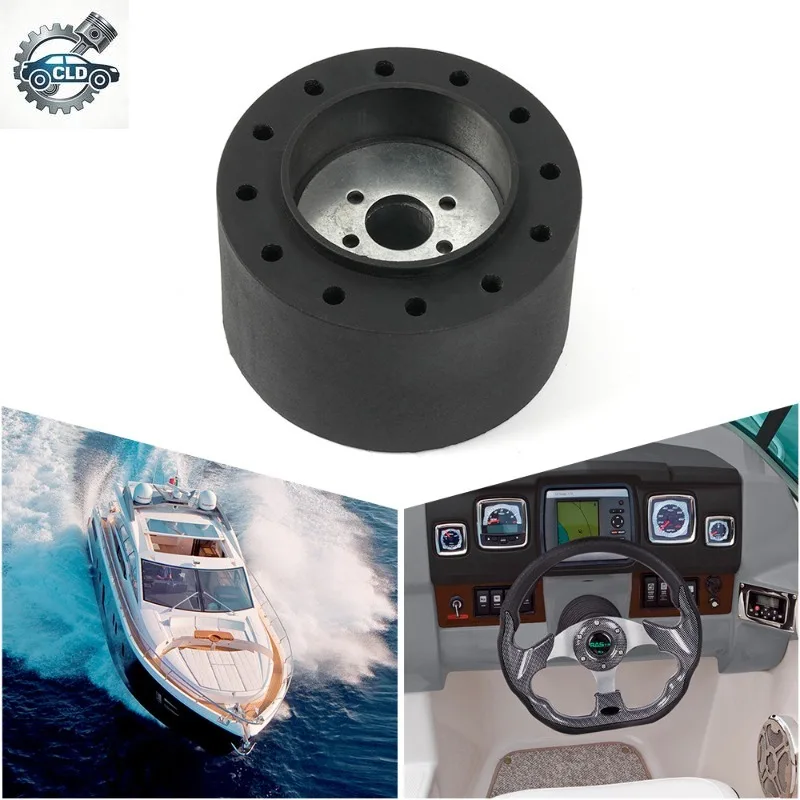 Adaptador de buje de volante marino de 19 mm para base de volante de yate marino modificada