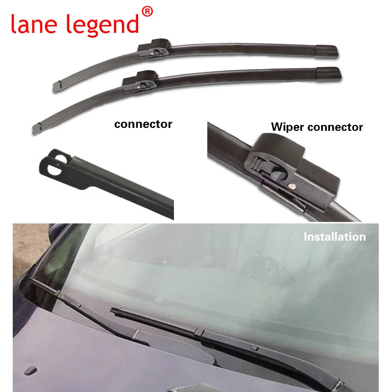 Car Wiper Front Wiper Blades For Audi A4 B6 8E 8H October 2000 - Nov. 2003 Windshield Windscreen Window Rain Brushes 22\