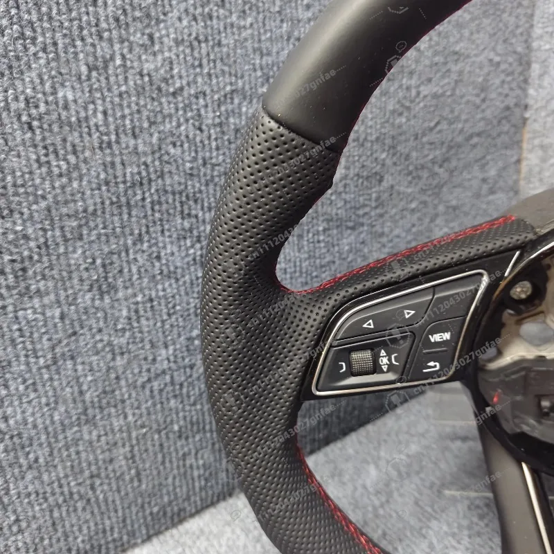 Customized Leather Steering Wheel Cover for Audi RS3 RS4 RS5 S3 S4 S5 S6 RS6 RS7 A3 A4 A5 Q3 Q5 A6 A7 R8 TT S7 Anti Slip