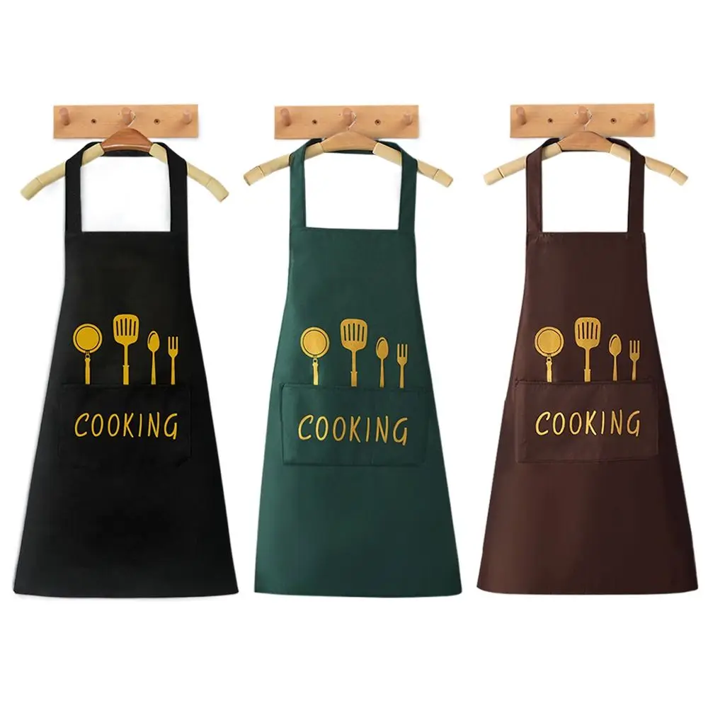 New PVC Apron Waterproof Oilproof Kitchen Smock Sleeveless Cooking Work Clothes Household Cleaning Tools & Accessories