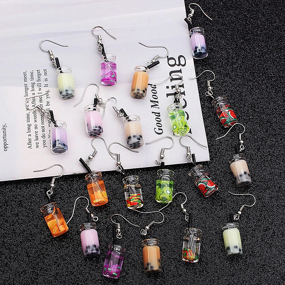 

Fashion Ear Drop Creative Funny Fruit Earrings Grape Eye-Catching Banquet Women Ear Jewelry Dangle
