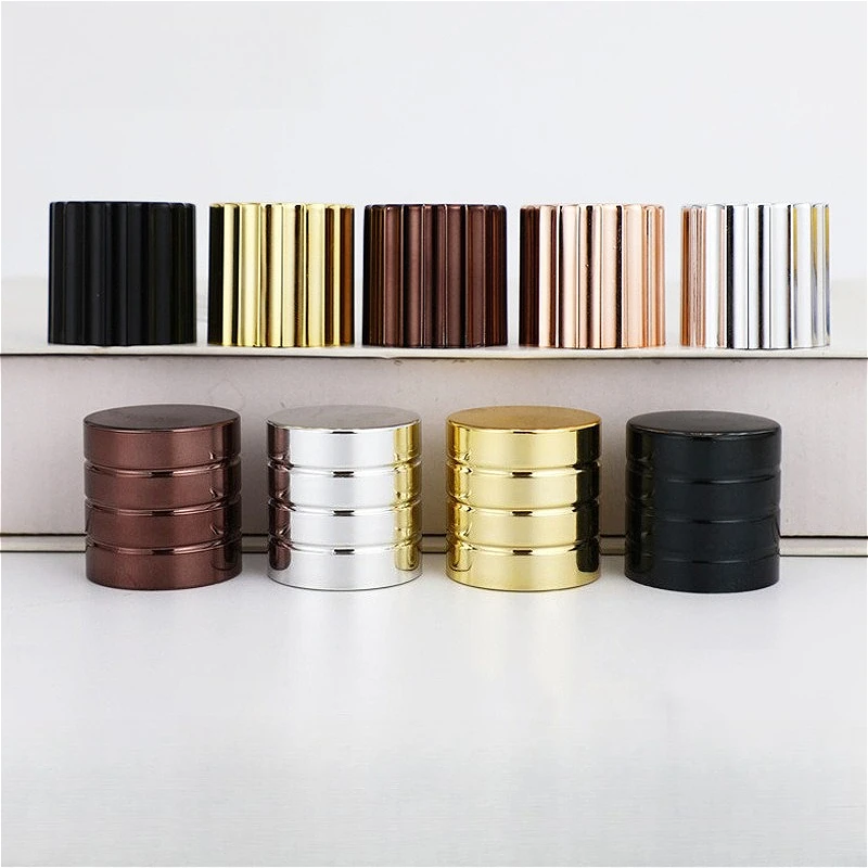17.2mm Zinc Alloy Perfume Bottle Cap, Cosmetic Packaging Lid for Refillable Spray, Replacement Cover