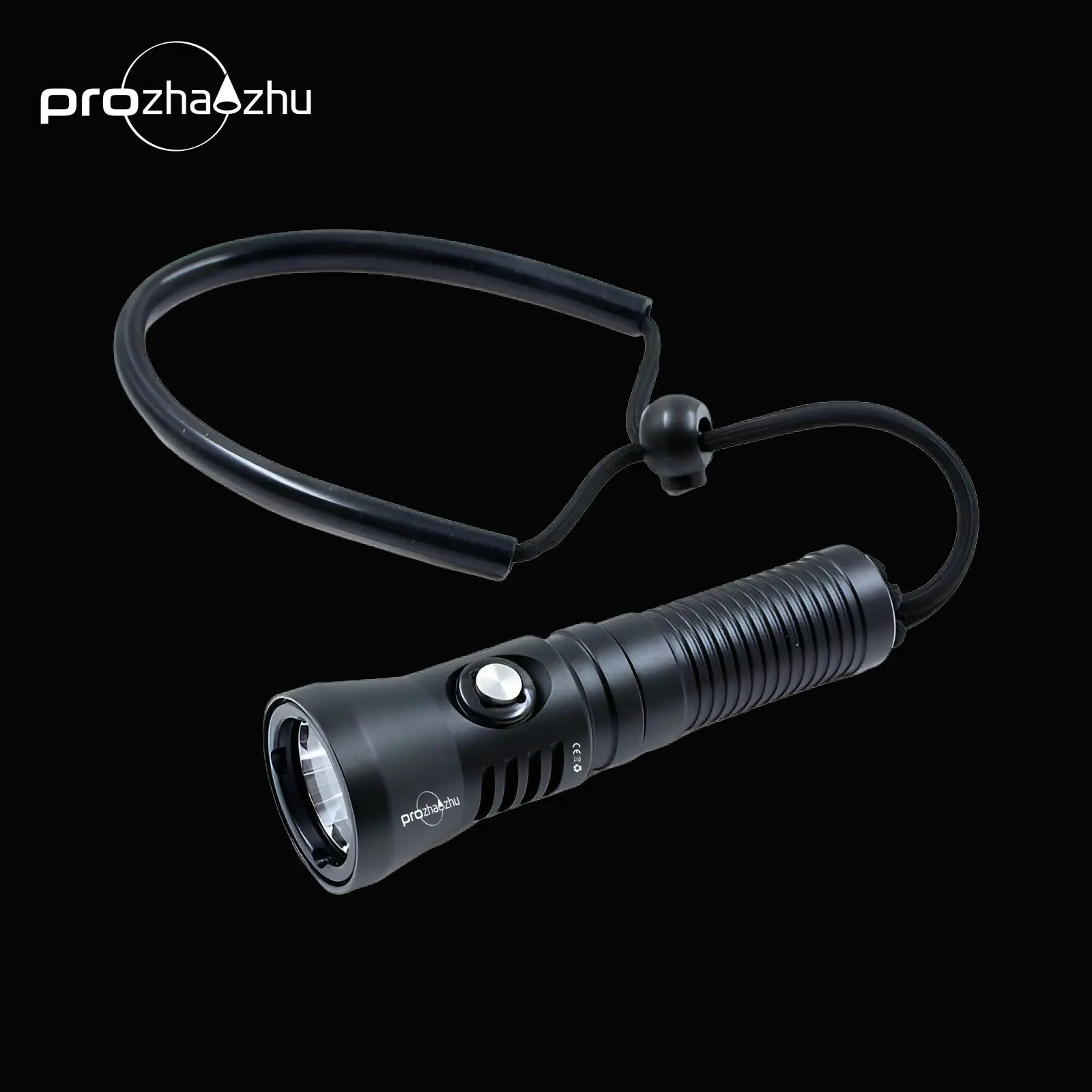 IP68 100M ไฟดําน้ํา 1200 Lumen อลูมิเนียมอัลลอยด์ไฟฉายดําน้ําแบบชาร์จไฟได้