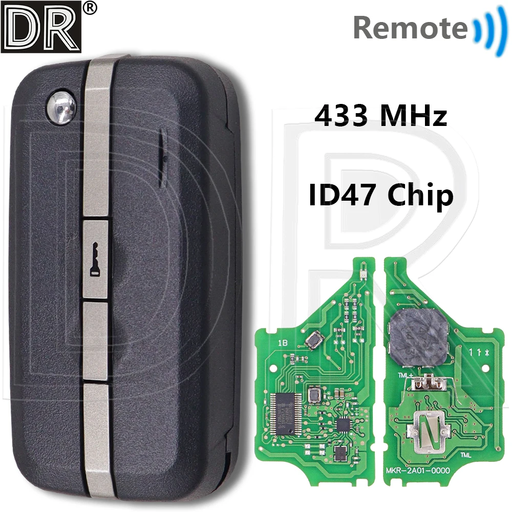 

Great ID47 Chip 433MHz Flip Motorcycle Smart Remote Key Fob With Code For Honda CBR1000RR Fireblade 2017 2018 2019