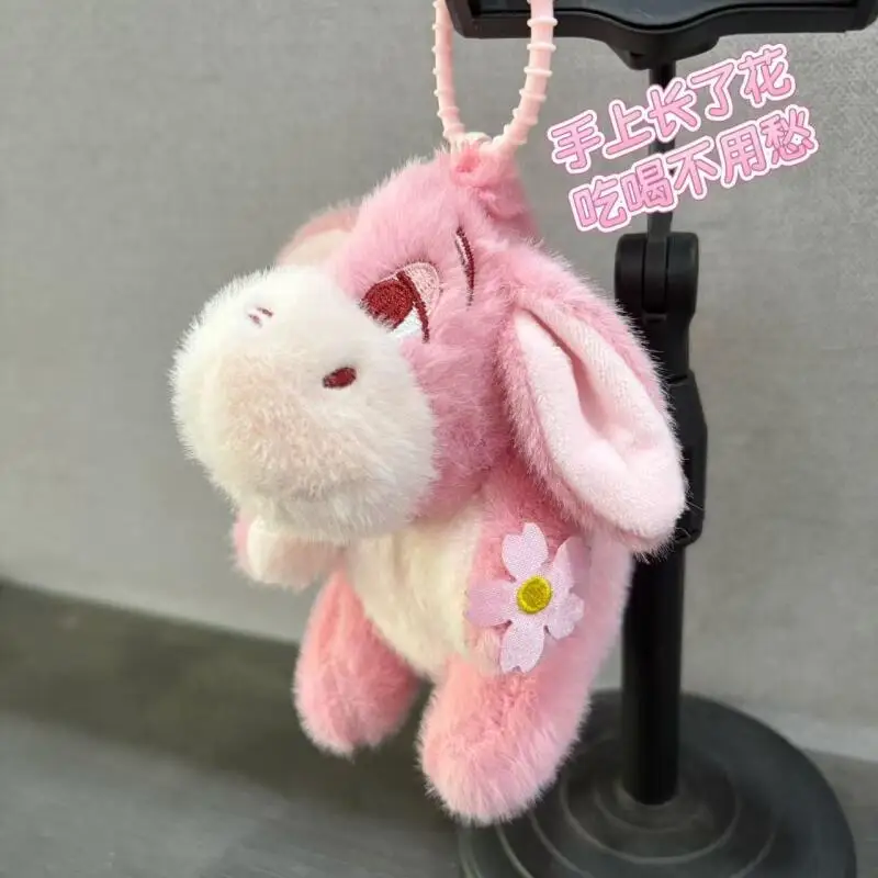 

Disney Eeyore Ослик Розовый Цветок Мягкий Брелок Девушка Kawaii Рюкзак Подвеска Украшение Кукла День Святого Валентина Девушка Подарок Игрушка