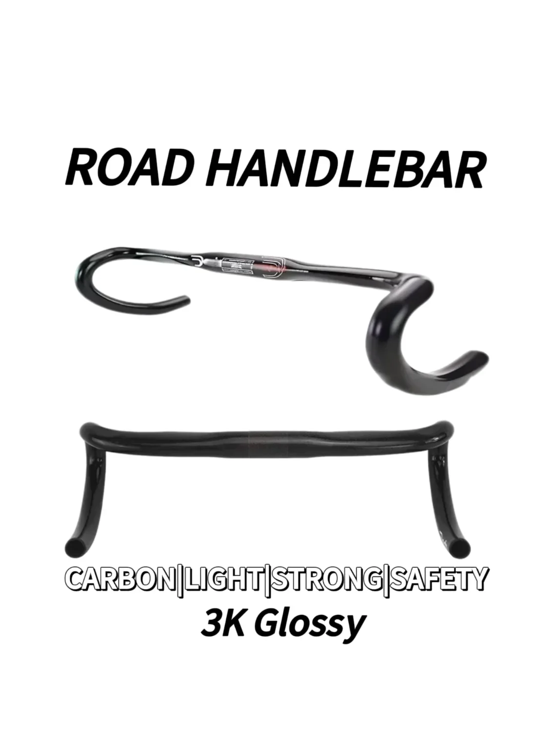 AliExpress Deda ELEMENTI Ultralight 190g Full Carbon Road Bike Handlebar, 31.8x380-440mm, 100mm Drop 65mm Reach, 3K Gloss Finish for Racing