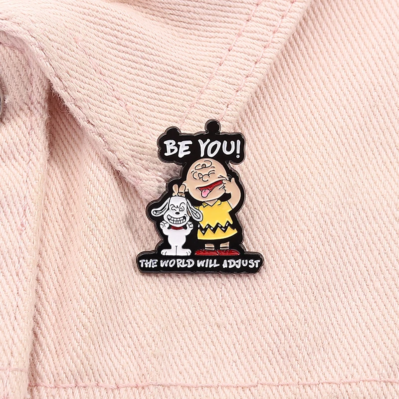 Insignia de personaje de anime de dibujos animados, lindo broche esmaltado, alfiler de metal para cuello, camisas, bolsos, accesorios de moda de ropa, regalos para amigos