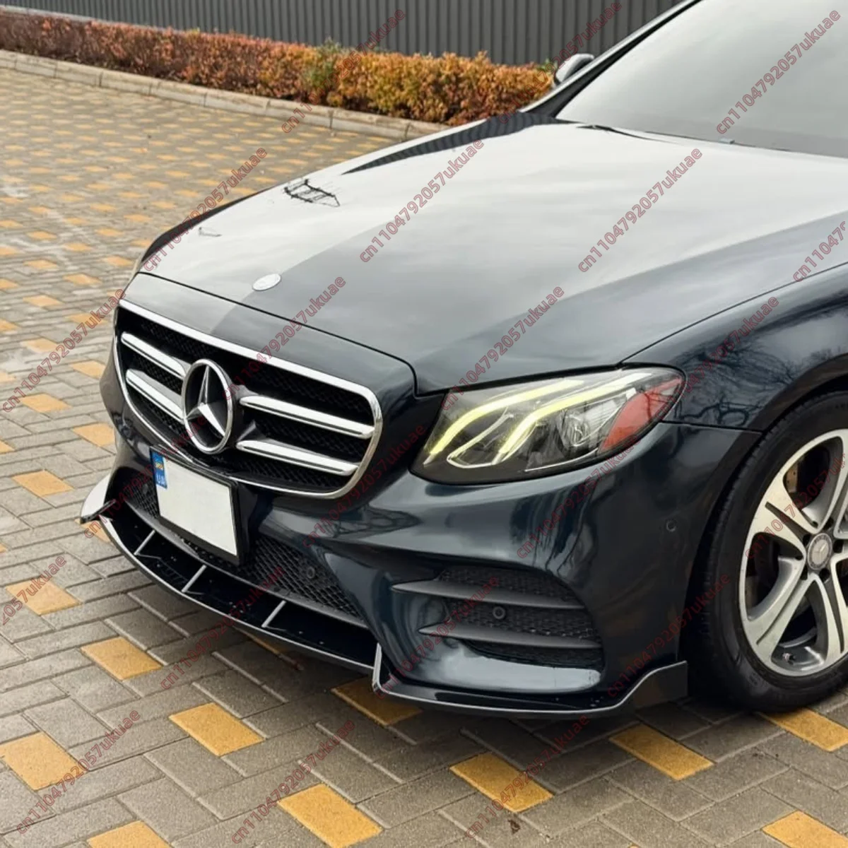 Front Bumper Lip Splitter for Mercedes W213 S213 C238 A238 AMG Line 2016-2020 Pre-facelift ABS Cover Bodykit Tuning Accessories