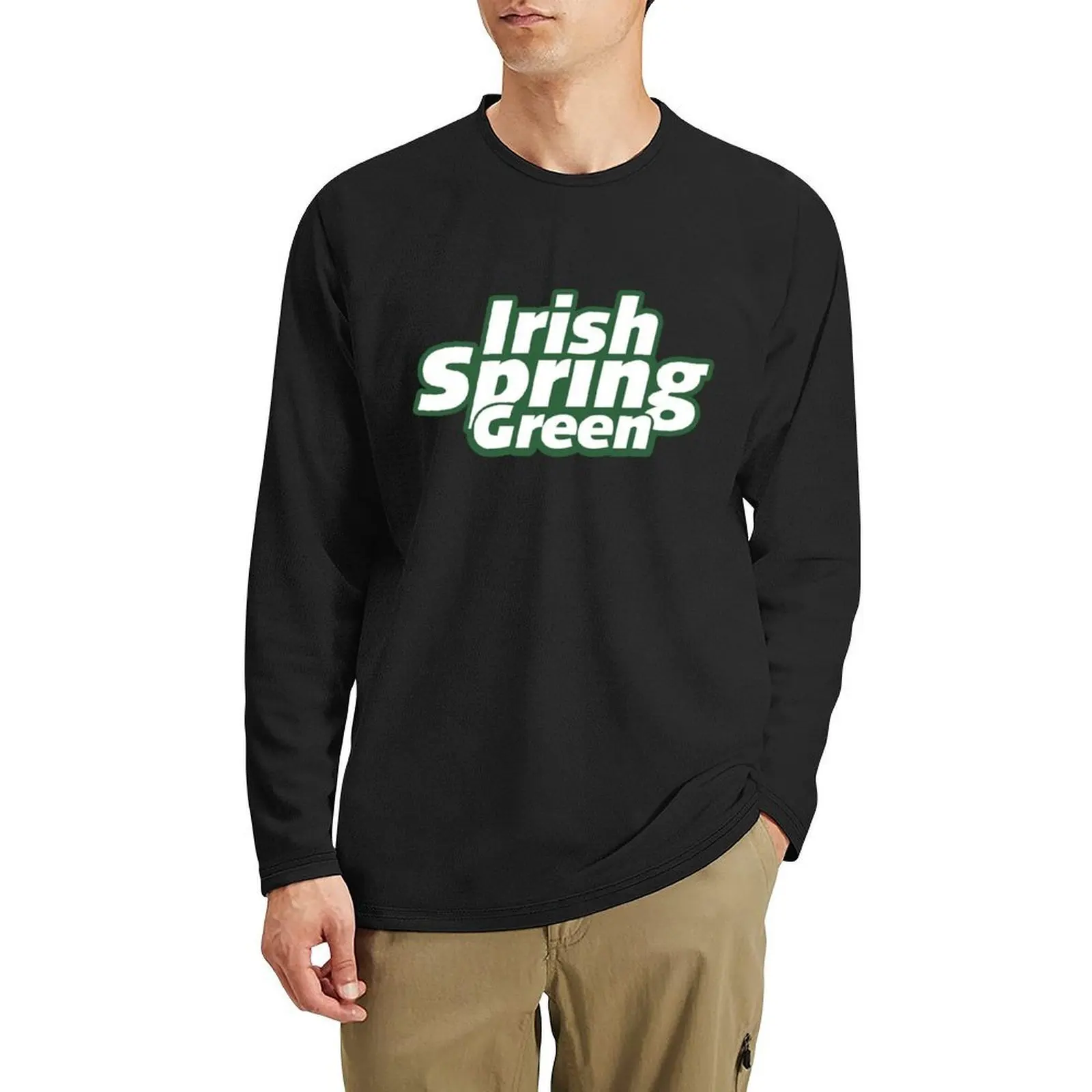 رد فعل الطيران Merch Flightreacts Ftc الأيرلندية الربيع طويل تي شيرت مضحك تي شيرت الرسومات تي شيرت رجالي القطن تي شيرت