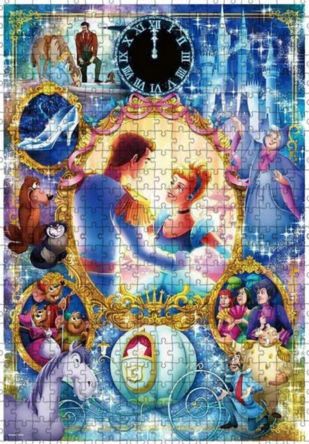 Aladdin Lantern Princess Prince Disney Puzzle Game Cartoon 300/500/1000 Handmade Children's Brain Burning Puzzle Gift