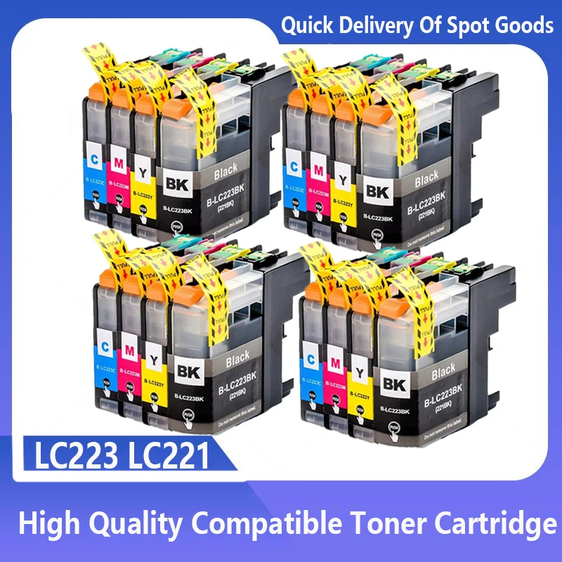 LC223 LC221 Compatible Ink Cartridge For Brother MFC-J4420DW J4620DW J4625DW J5320DW J480DW J680DW J880DW J5620 J5720 Printer