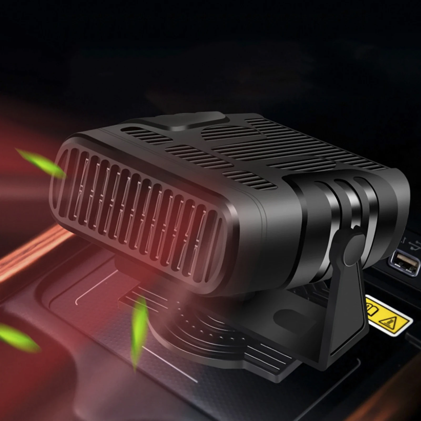 Car Heater Fan Portable Defrosting Warmer Fast Heating 12V Electric Cabin Heater For Winter Defrosting And Defogging Heater