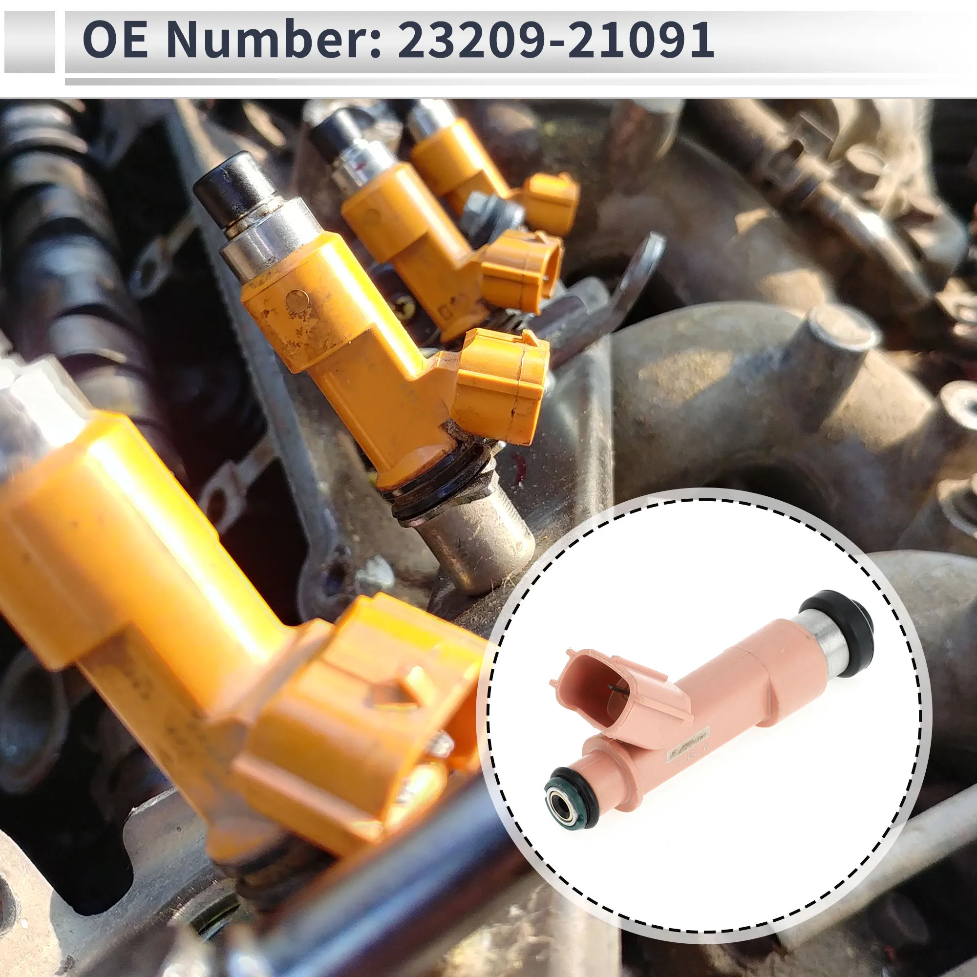 

Топливная форсунка UXCELL No 23209-21091 C 1.5 2012-2019 1 шт. розовая