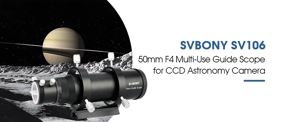 SVBONY SV106 Führungsfernrohr 50/60 mm, vielseitig einsetzbar, vollständig mehrfach beschichtet, vollständig mit spiralförmigem Fokussierer für CCD-Astronomiekamera oder Okular – Detail 1