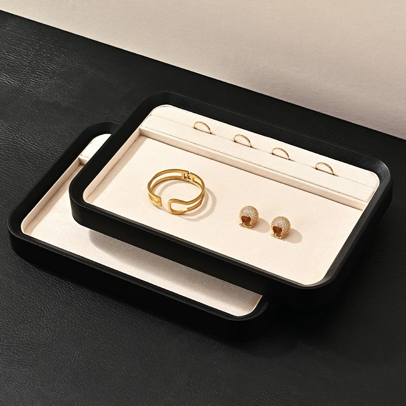High-end Trays Jewelry: Rings Earrings Necklaces Watches Display Trays Exhibition Exclusive Use Home Decor Plateaux ZY40TP
