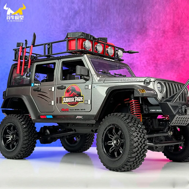 Jurassic Dinosaur Edition MN MODEL MN128 Volledige schaal afstandsbediening auto RC model terreinwagen 4WD klimmen speelgoedauto jongen cadeau