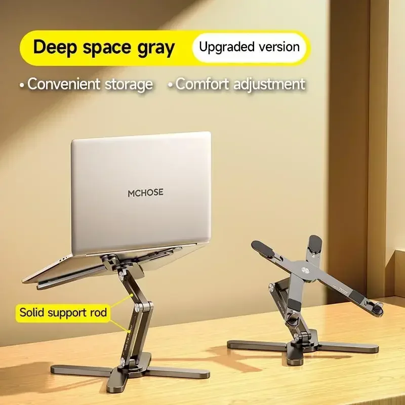 

New! MC N86 Laptop Stand 360°Rotating Portable Notebook Bracket Heat Dissipation Folding Aluminum Holder Suitable for Macbook