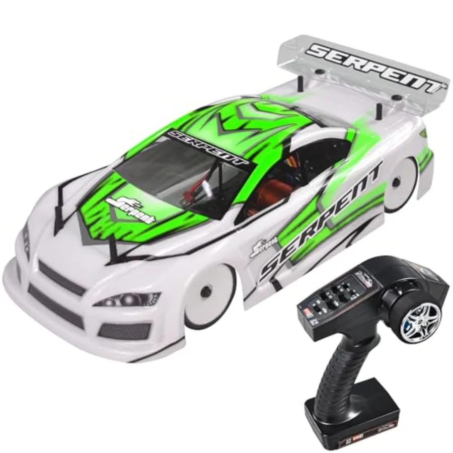 1/10 Touring Car RTR for racing use, carbon fiber and CNC aluminum parts, black/red, high-speed 4WD brushless motor set