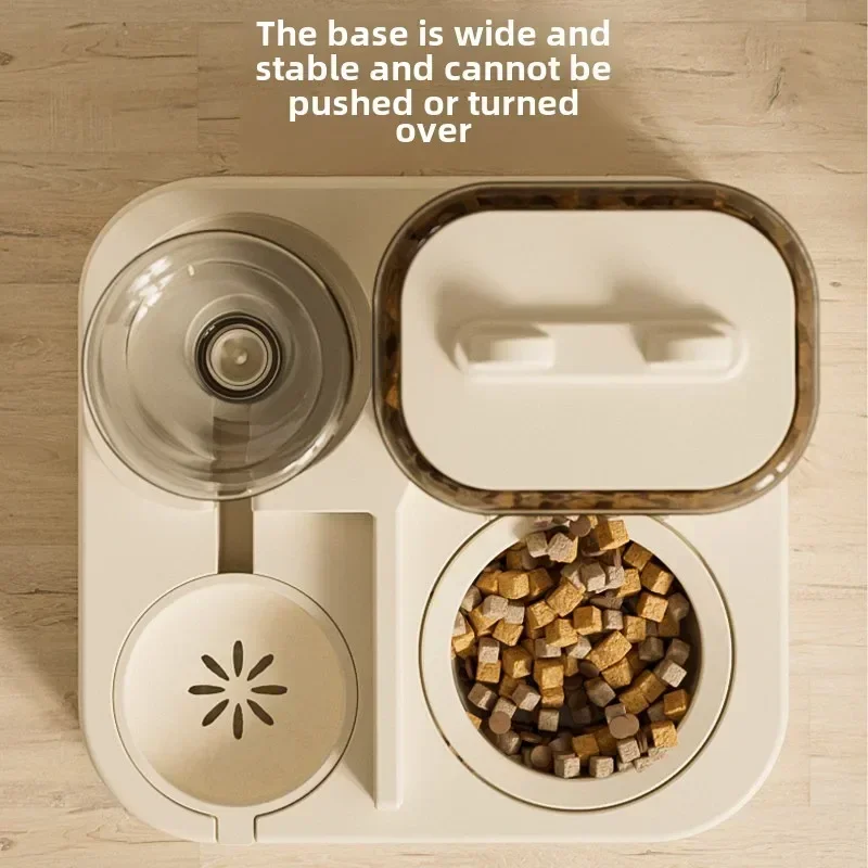 YCat المغذية الأوتوماتيكية القط الكلب تغذية ونافورة الماء شارب القطط سقي لوازم تخزين المواد الغذائية موزع مستلزمات الحيوانات الأليفة #5