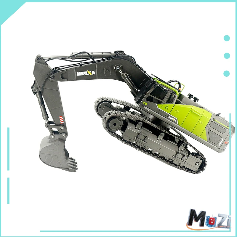 HN1593 Escavadeira de liga de simulação em grande escala de 22 canais modelo de veículo de engenharia de controle remoto acústico-óptico em grande escala