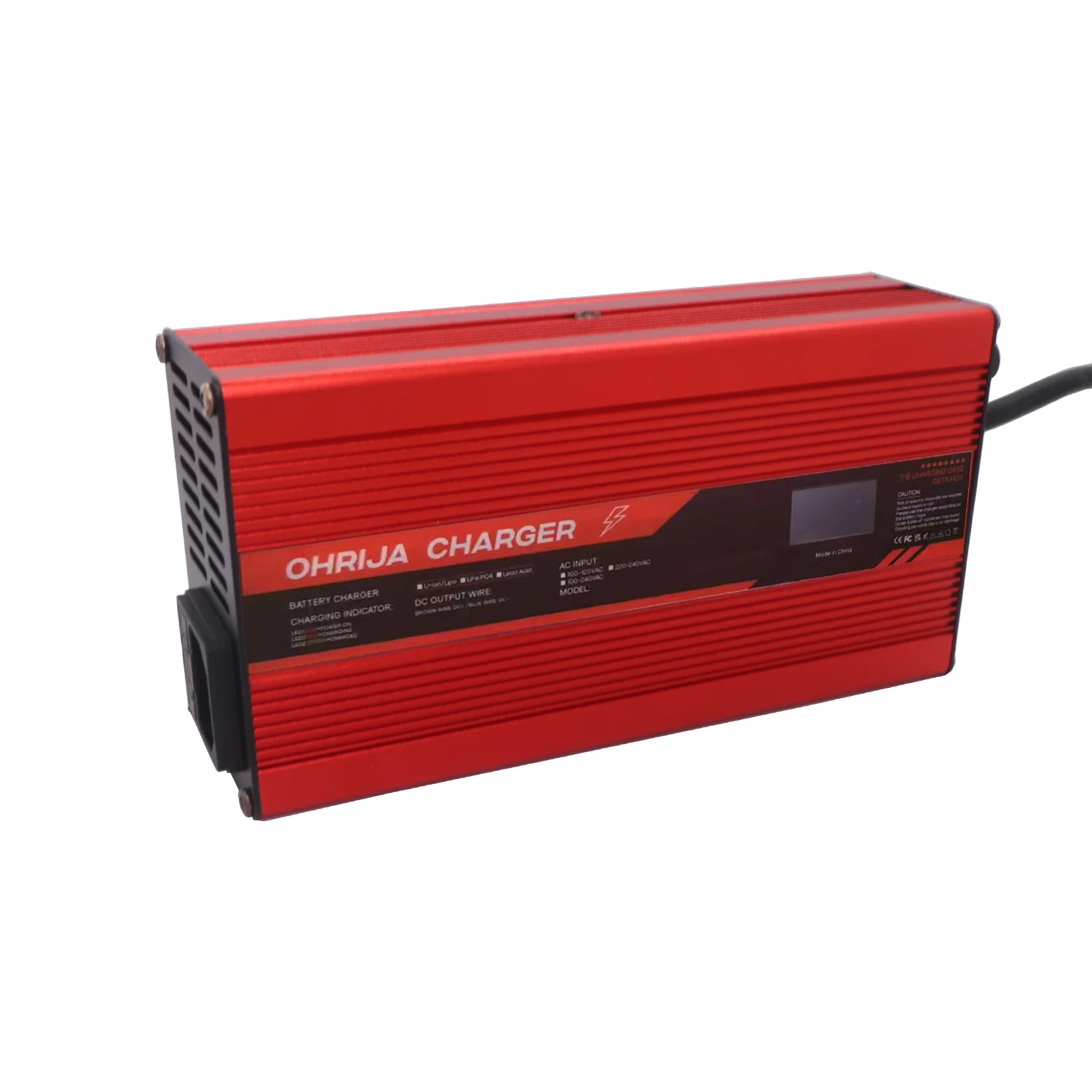 29 2V 15A  lifepo4 charger Smart Aluminum Case Is Suitable For 8S 25.6V LCD Dispay LiFePO4 Battery  OLED Display Fast Charger