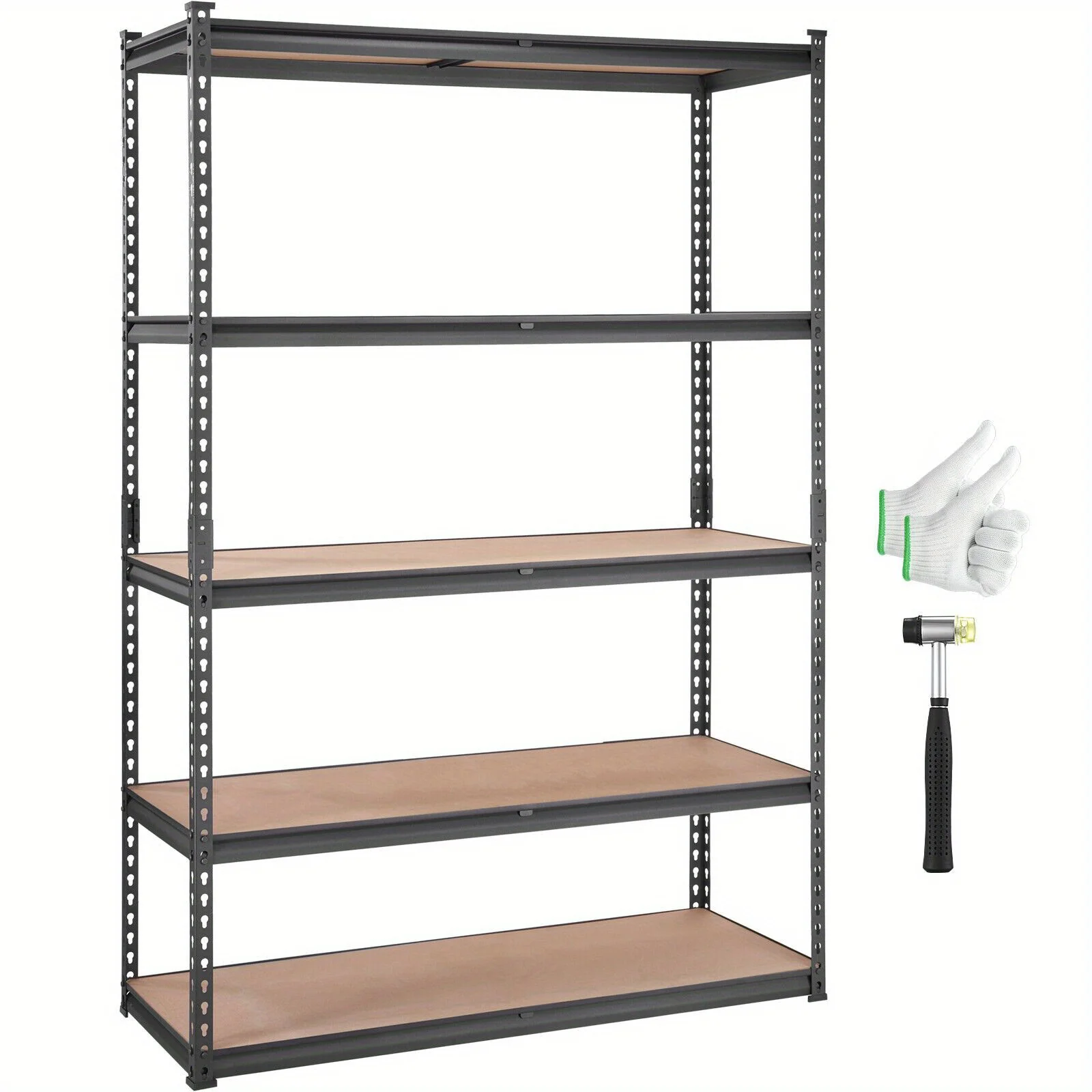 

Storage Shelving Unit Garage Storage Rack 5-Tier Adjustable 2000 lbs Load