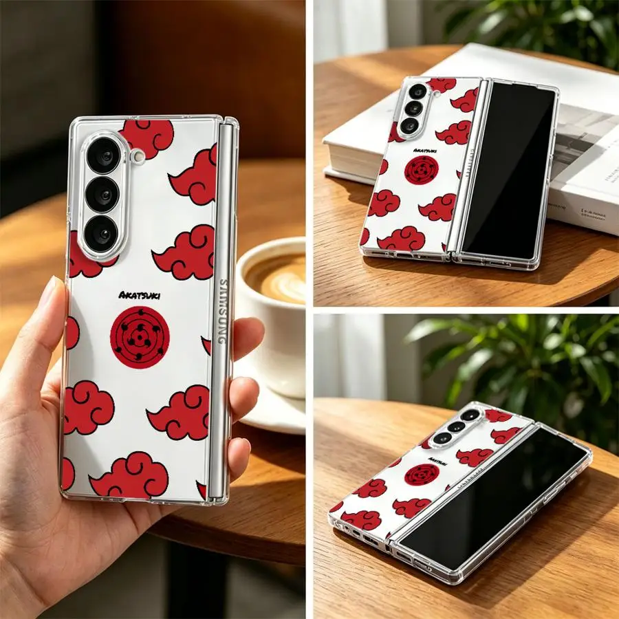 Anime N-Narutos Logo Hard Phone Cover Case for Samsung Galaxy ZFold7 ZFold5 ZFold6 Z Fold 7 6 5 4 3 ZFold3 ZFold4