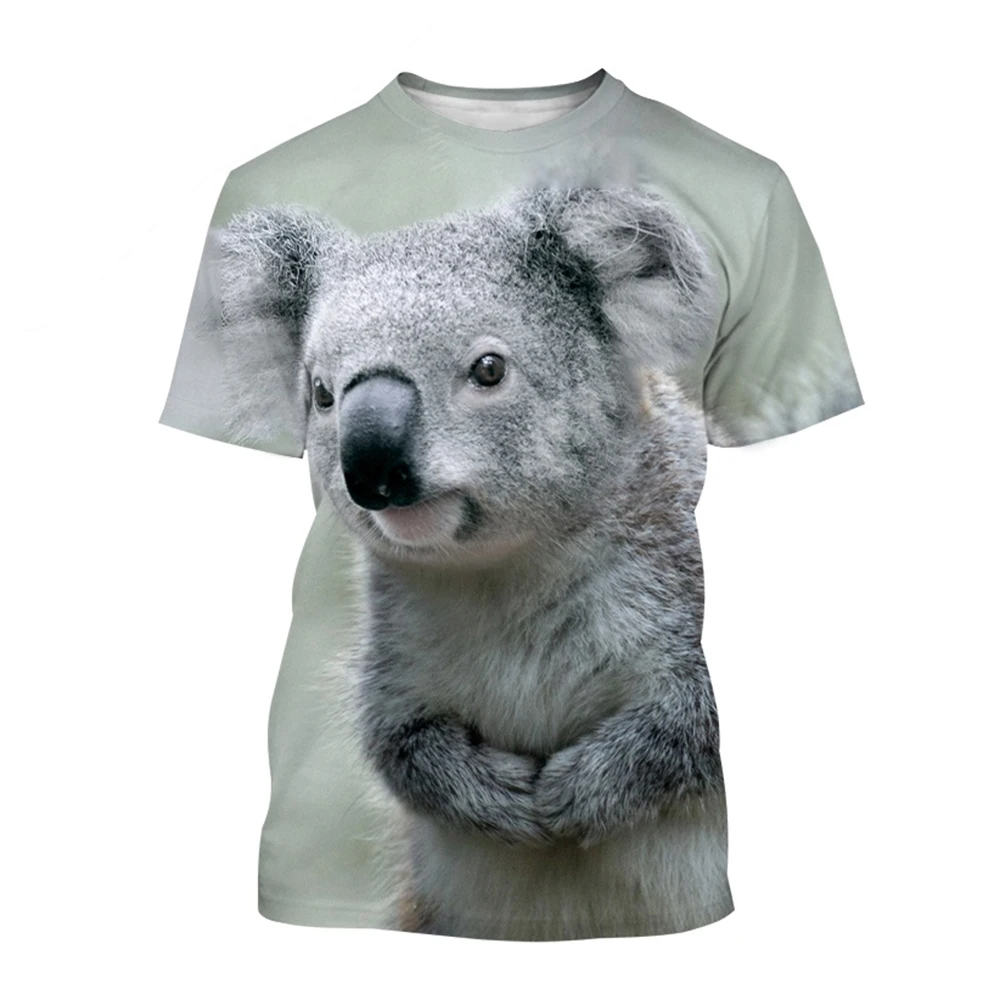 تي شيرت مطبوع ثلاثي الأبعاد بنمط حيوان لطيف ، مرح وإبداع ، موضة ، صيف ، تخفيضات خاصة