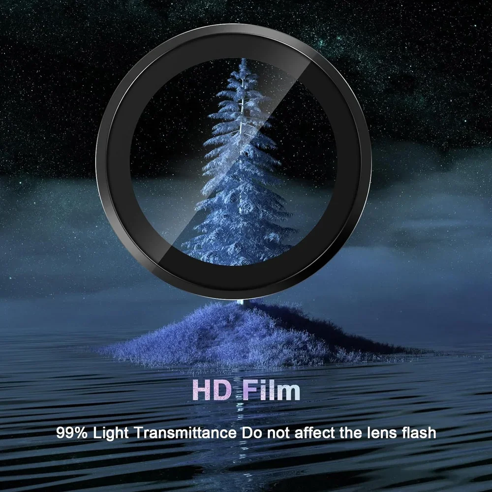 Custodia in vetro per fotocamera in lega di alluminio per Xiaomi Redmi Note 13 Pro 5G 3D Anello metallico Protezione per obiettivo Note13 Pro + 13Pro Plus 14 14Pro 4G