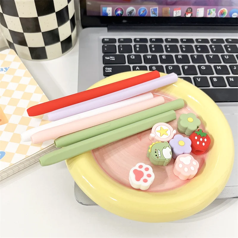 Etui na tablet Touch Pencil Case Cartoon Cute Silicone Stylus Protective Cover do Samsung Galaxy Tab S6 Lite S7 FE S8 Ultra S9 Plus