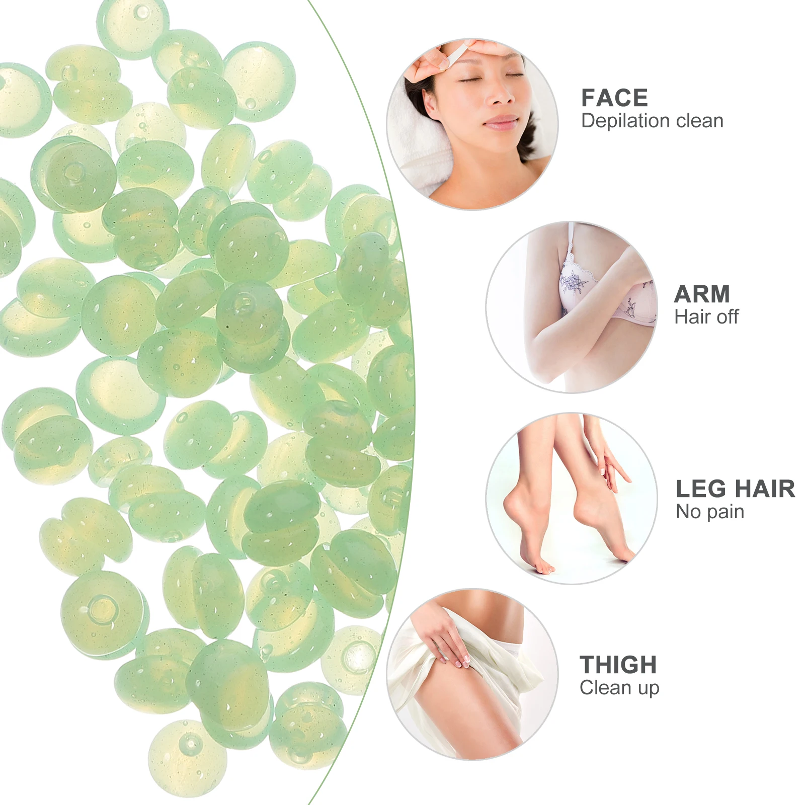 

Hair Removal Wax Beans 3 Packs Professional Hard Tool for Women Convenient Waxing Beads Salon Quality Body Hard Wax Beads