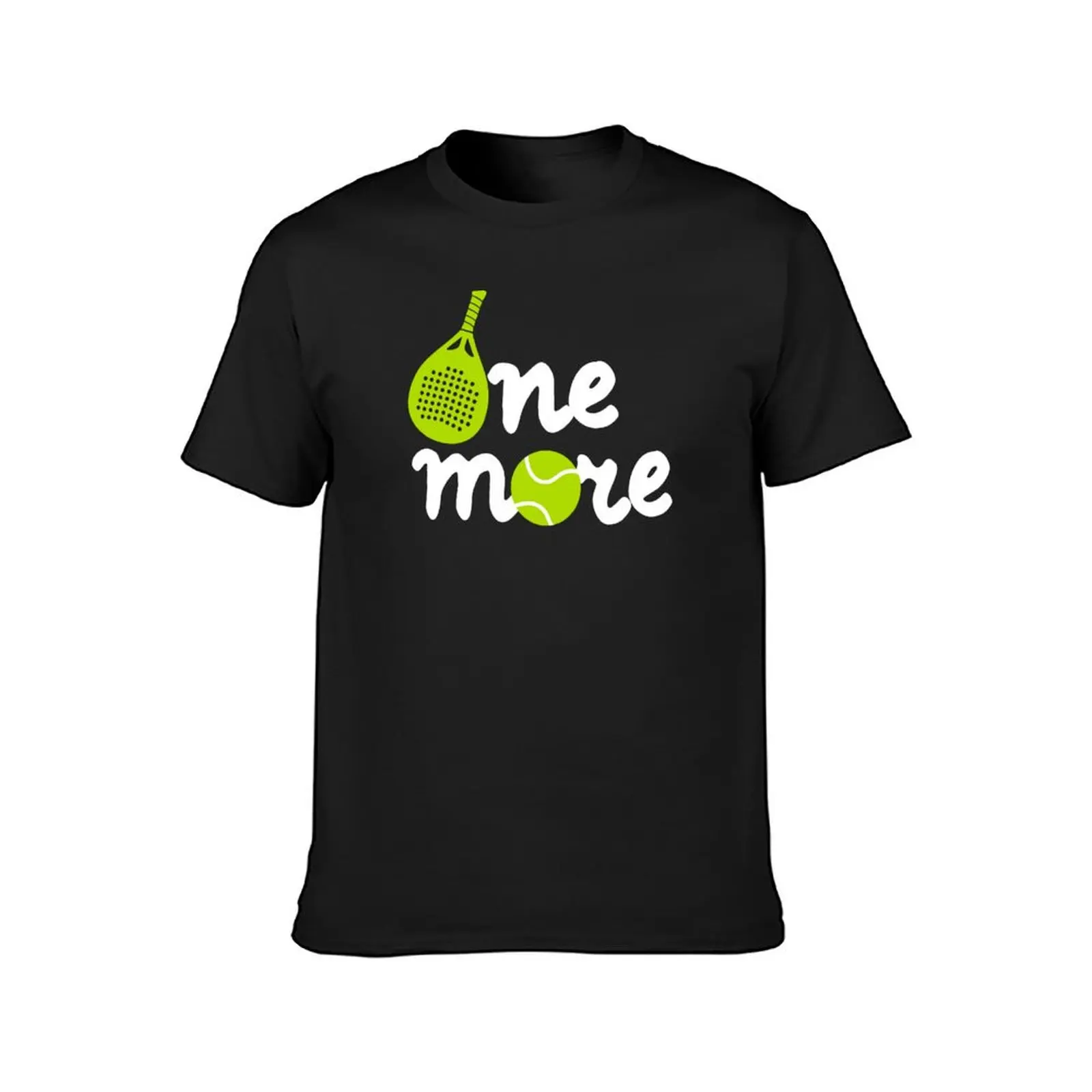 One More Padel Game? Excited Padel Tennis Lover T-Shirt Blouse boys animal print Men's cotton t-shirt