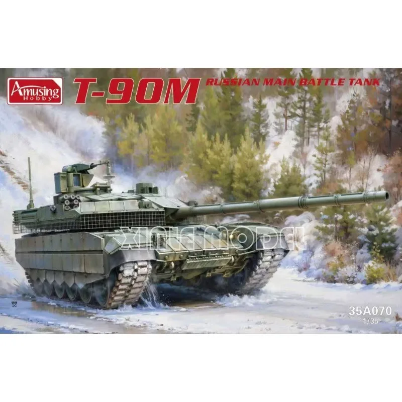 

Забавный хобби 35A070 Русский основной боевой танк T-90M, масштаб 1/35, комплект модели, игрушка «сделай сам»
