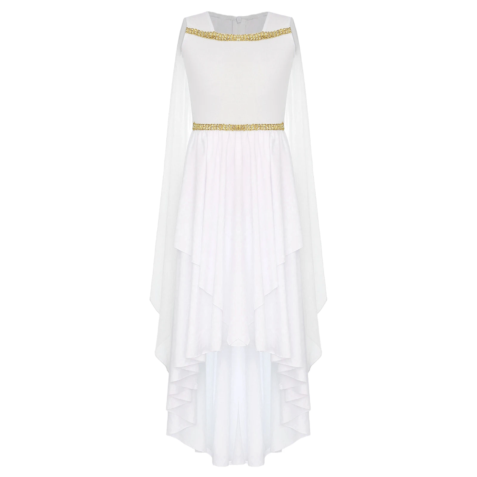 Disfraz de Princesa Romana para Niñas, para Fiestas y Eventos, Vestido de Princesa Griega con Capa, Disfraz para Halloween, Carnaval y Fiestas