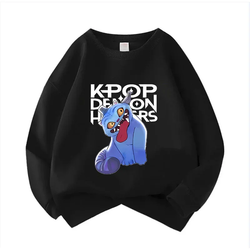 سويت شيرت للأطفال برقبة دائرية، بلوفر للجنسين، سويت شيرت كوميدي للأطفال، موجة كورية، شيطان هنتر، سترة للأطفال