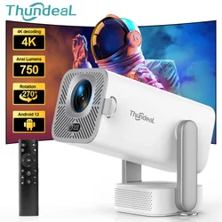 ThundeaL Full HD 1080P Projector 4K 3D Video TD80Pro WiFi Android TD80W Portable Beam Projector TD80 Pro Outdoor Home Theater