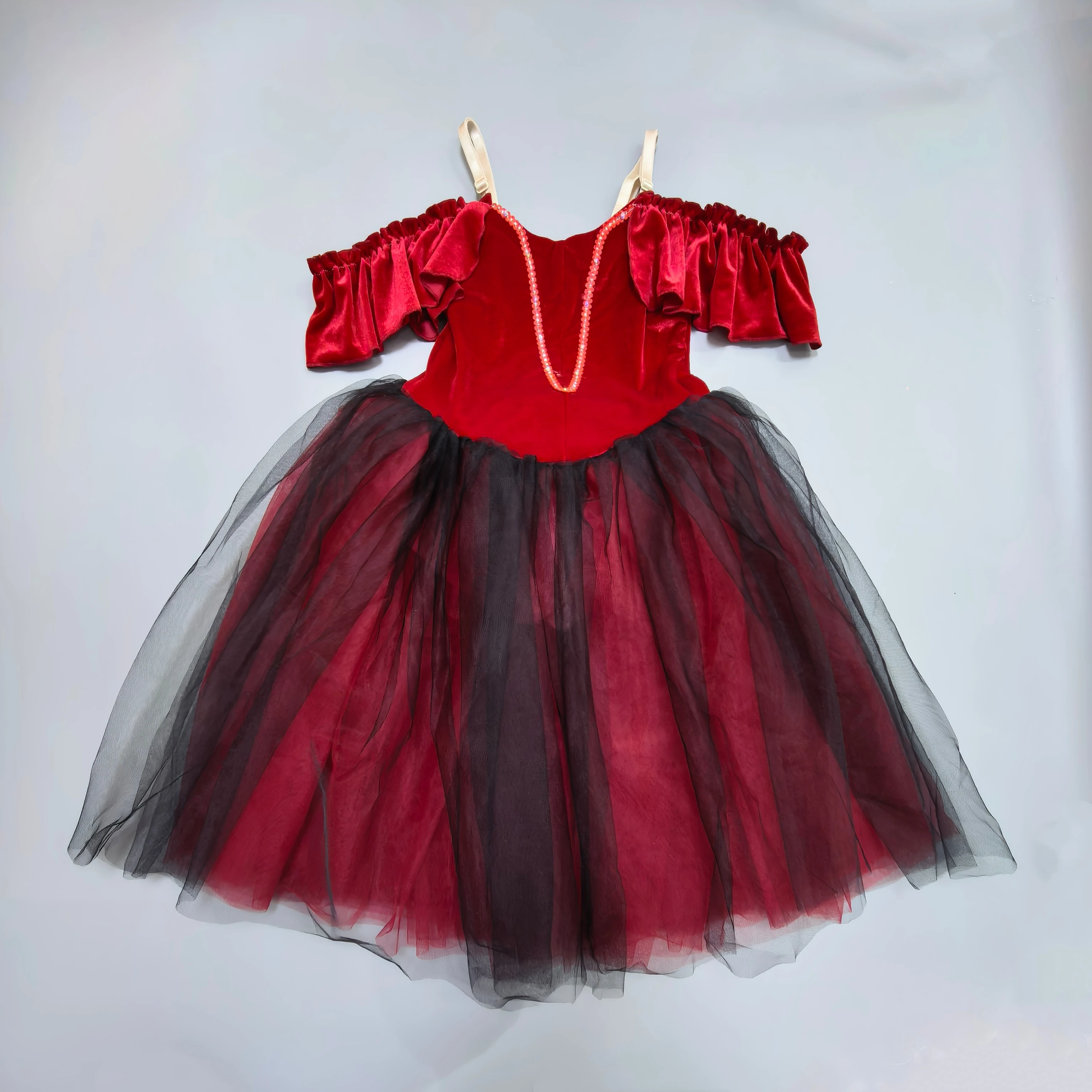 

red Long Ballet Dress Girls Adult Women Kids Ballet Swan Lake Ballet Costume Ballerina Performance Dance Outfit Ballerina