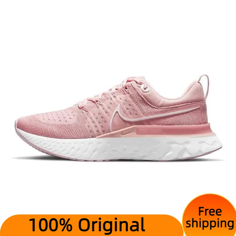  Nike React Infinity Run Flyknit 2 Pink Glaze Women's Sneakers shoes CT2423-600 With Original Box