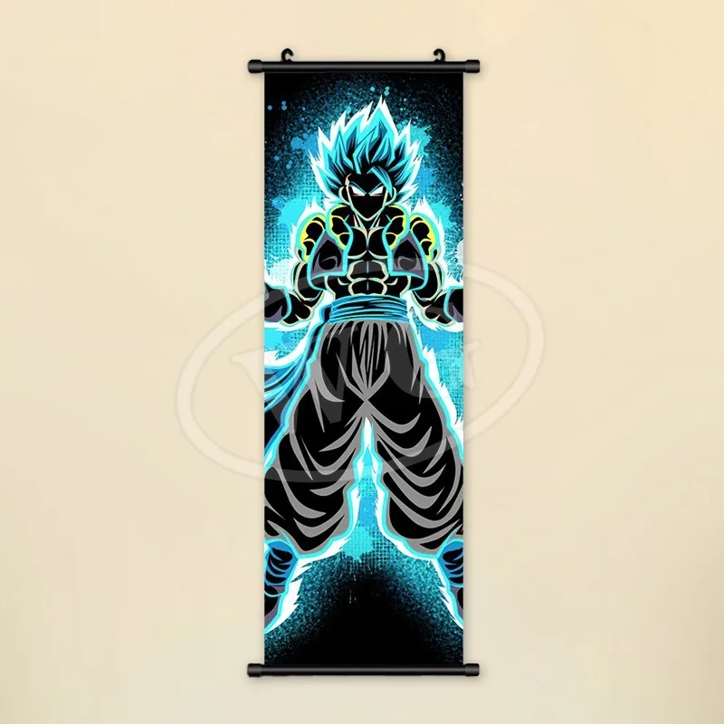 Dragon Ball Z anime Super Saiyan Goku poster HD hanging scroll painting room bedroom decoration painting hanging painting