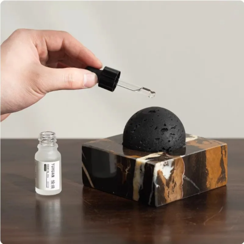High-end Light Luxury Marble Aromatherapy Diffuser for Villa Hotel Model Room Bathroom Soft Decor Ornament Modern Home Fragrance