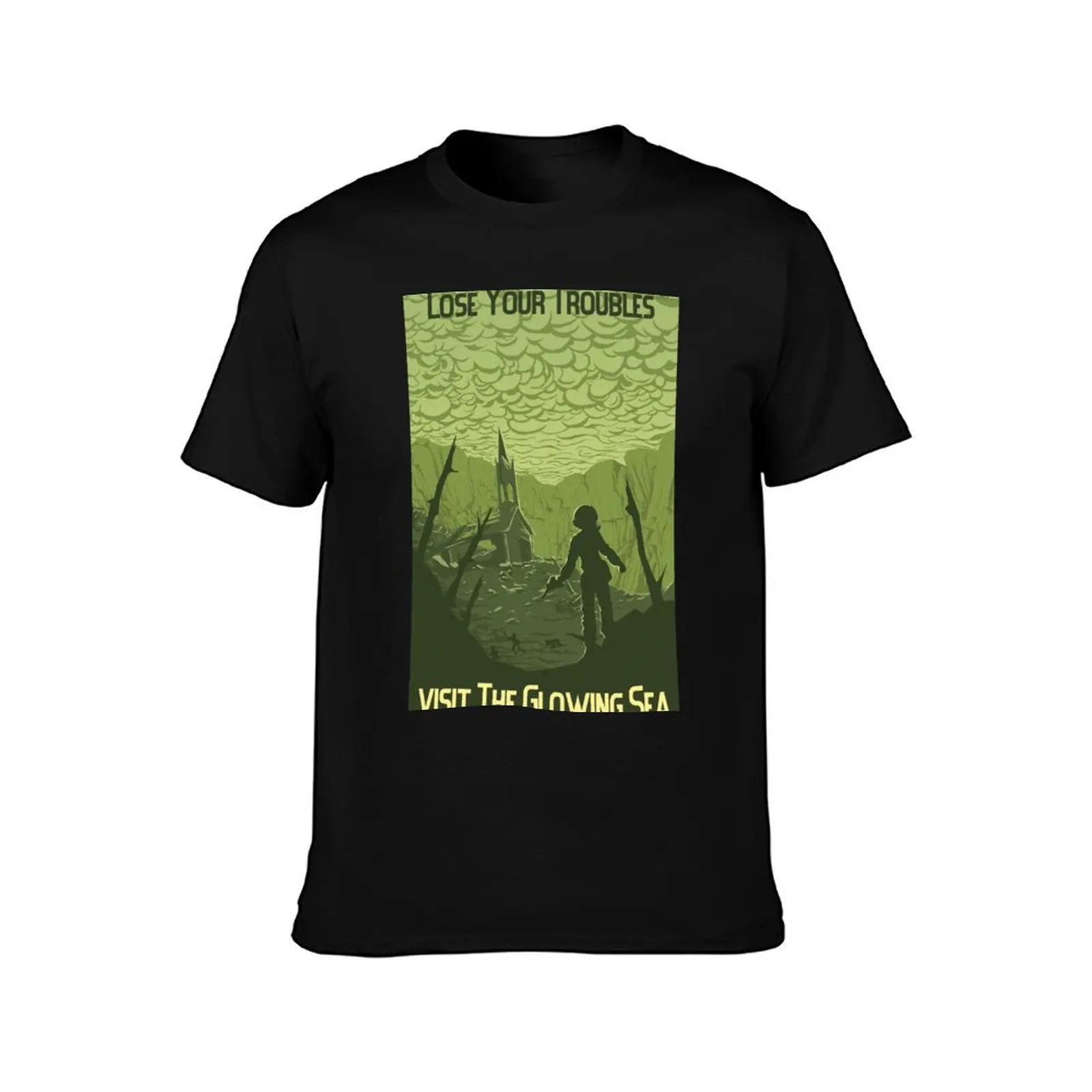 Lose Your Troubles T-Shirt Casual Graphic Print Tee T-Shirt