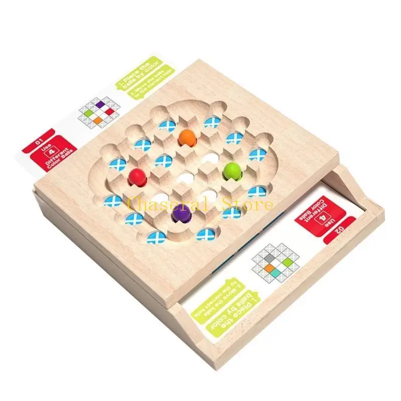 E7ce regelen kralen voor Toddlers Boys & Girls Basic Spatial Rainbow Cognition Teaser Rainbow Learning Toy Game