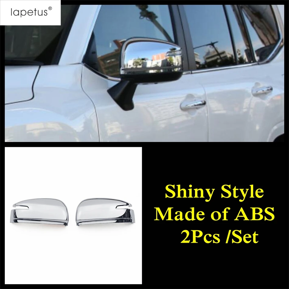 

ABS Chrome Side Rearview Mirror Cap Decoration Cover Trim Accessories Exterior For Toyota Land Cruiser 300 LC300 2021 - 2025