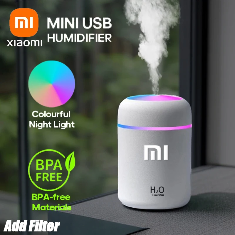 Xiaomi Air Humidifier Portable Mini USB Aroma Diffuser With Cool Mist For Bedroom Home Car Plant Purifier Humificador Add Filter