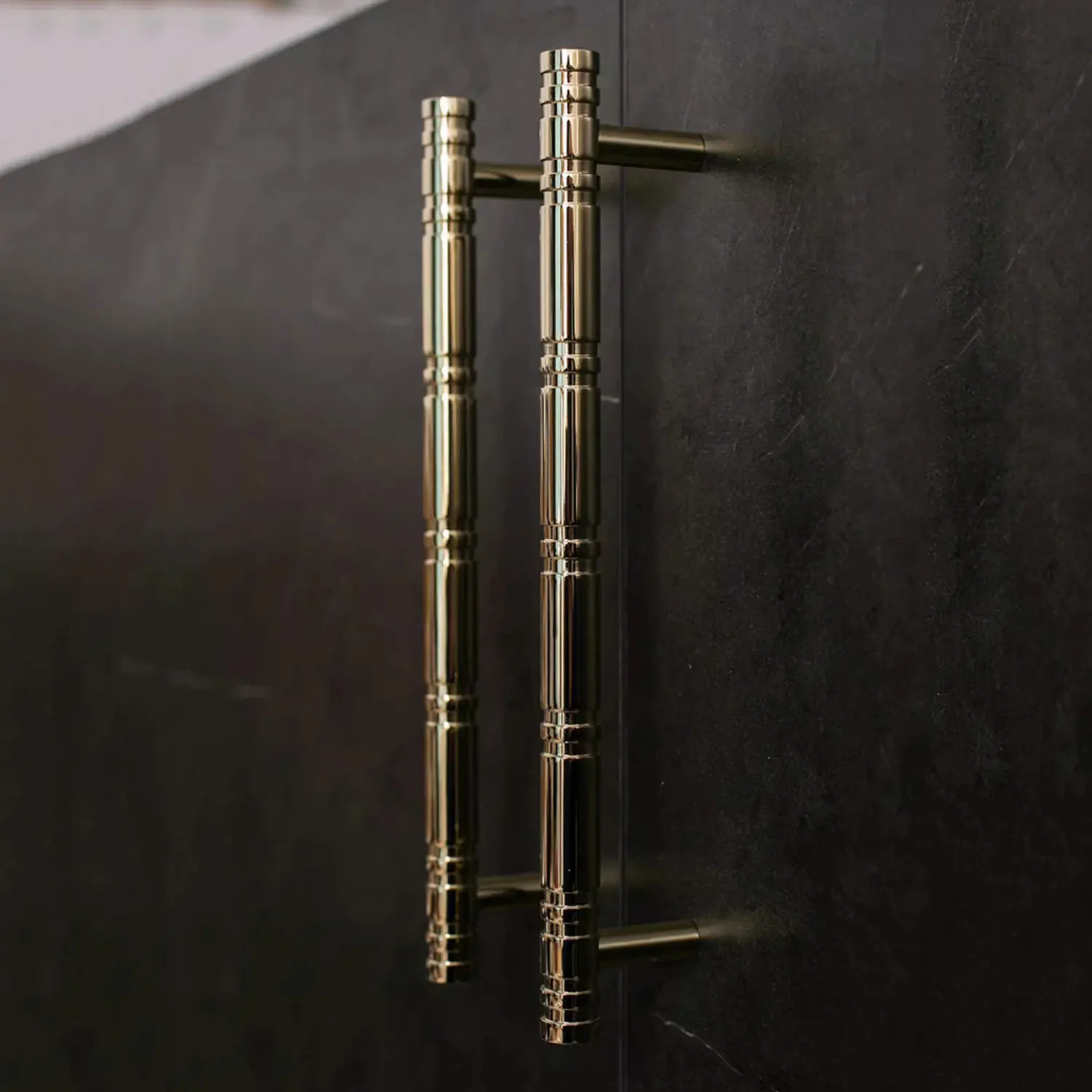 Solid Brass Furniture Knobs and Handles Bright Gold Kitchen Cabinet Handle Hardware Light Luxury Wardrobe Pulls T Bar Door Knob