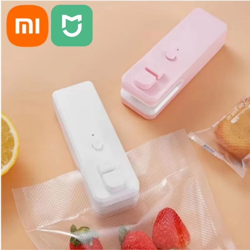 Xiaomi Mijia 2 In 1 Mini USB Food Bag Sealer Machine Kaifeng Integrated Portable Grocery Bag Sealing Machine Snack Sealer