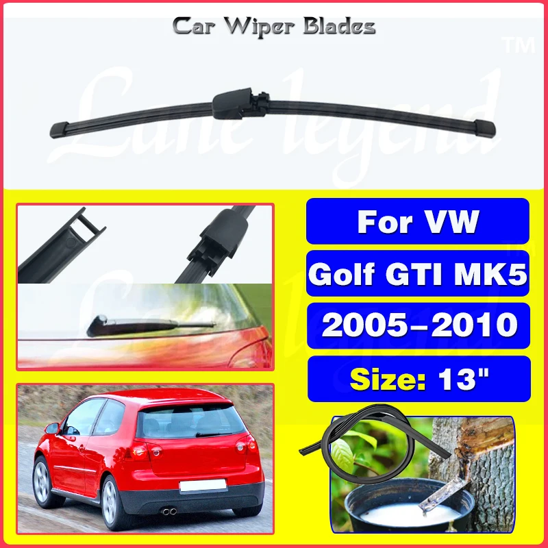 

13" For VW Golf GTI MK5 2005 - 2010 Car Rear Wiper Blade Brushes Windshield Windscreen Clean Window Car Accessories