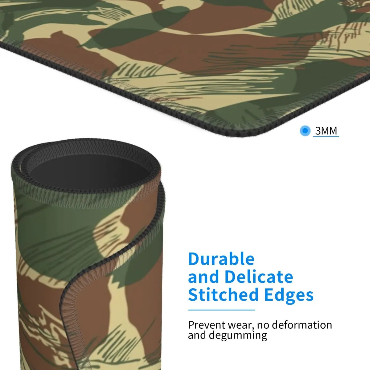 ローデシアブラシストローク迷彩マウスパッドコンピュータキーボードマウスマットゲームPCデスクマットオフィステーブルマット