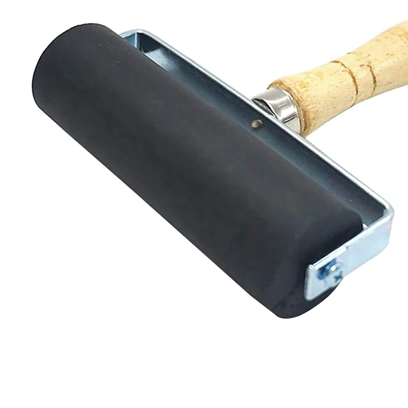 8 Pack Rubber Roller - Brayer Rollers With 3 Size For Crafting Brayer Rollers For Printmaking Brayer Tool