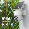 4G ソーラーカメラ AOV 24/7 録画 内蔵バッテリー オーディオ 屋外ワイヤレスカメラ 8MP 自動追跡セキュリティ監視 iCSee アプリ 4